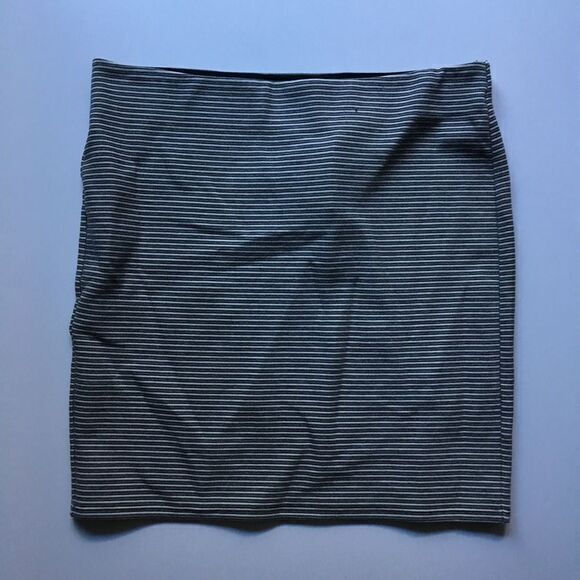 New Loft Ann Taylor Striped Stretch Pencil Skirt Womens Size L Work - Picture 1 of 5